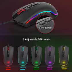 REDRAGON M711 COBRA souris Droitier USB Type-A Optique 10000 DPI - Vue supplémentaire 5