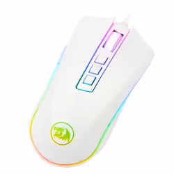 REDRAGON M711-W, Droitier, Optique, USB Type-A, 10000 DPI, 1 ms, Blanc
