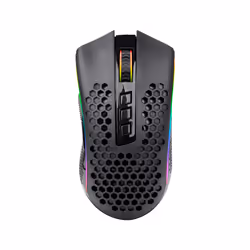 REDRAGON M808-KS, Droitier, Optique, RF Wireless + USB Type-A, 16000 DPI, 1 ms, Noir