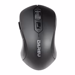 DAREU LM115G, RF sans fil, 1600 DPI, Noir