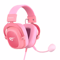 Havit 6950676215465 écouteur/casque Écouteurs Avec fil Arceau Jouer Rose - Vue supplémentaire 4