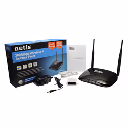 Netis System WF2220 point d'accès réseaux locaux sans fil 300 Mbit/s Noir Connexion Ethernet, supportant l'alimentation via ce port (PoE) - Vue supplémentaire 5