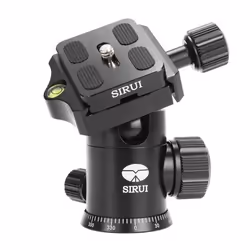 Sirui E-10 tête de trépieds Noir Aluminium 3/8" Balle
