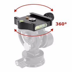 Sirui L-20S tête de trépieds Noir Aluminium 3/8" Panoramique