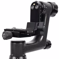 Sirui PH-10 tête de trépieds Noir Charbon, Fibre 1/4, 3/8" Cardan