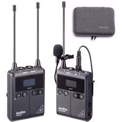 Godox WMicS1, Microphone Lavalier/boutonnière, Omnidirectionnel, Boutons, Avec fil &sans fil, Noir, 1 pièce(s)
