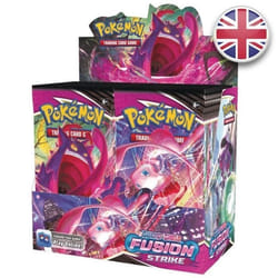 BOOSTER POKEMON LOT 8 BOOSTERS POKEMON EPEE ET BOUCLIER POING DE FUSION SWORD AND SHIELD FUSION STRIKE 72 CARTES VERSION US