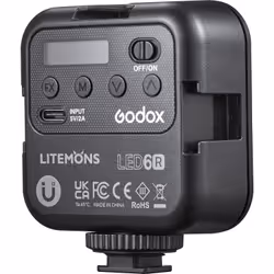 Godox LED6R flash Caméscope flash Noir - Vue supplémentaire 4