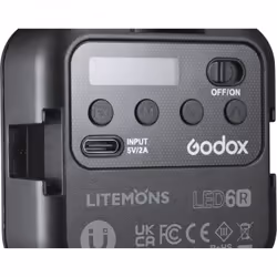 Godox LED6R flash Caméscope flash Noir - Vue supplémentaire 5