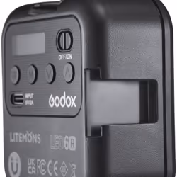 Godox LED6R flash Caméscope flash Noir - Vue supplémentaire 6