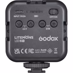 Godox LED6BI flash Caméscope flash Noir - Vue supplémentaire 4