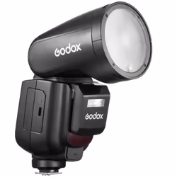 Godox V1Pro, 1,5 s, Raccordements sans fil, 32 canaux, Caméscope flash