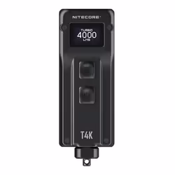 Nitecore T4K, Lampe porte-clés, Noir, Boutons, 1 m, IP54, LED