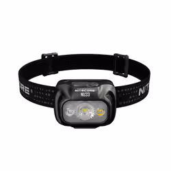 Nitecore NU33, Lampe frontale, Noir, Aluminium, Boutons, 1 m, IP66