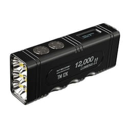 Nitecore TM12K torche et lampe de poche Noir Lampe de poche tactique LED