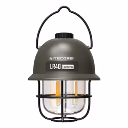 Nitecore LR40, USB powered camping lantern, Olive, Acrylonitrile-Butadiène-Styrène (ABS), Métal, Boucle d'accrochage, 100 lm, ...
