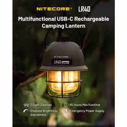 Nitecore LR40 Lampe de camping USB powered camping lantern Port USB - Vue supplémentaire 5