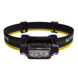 Nitecore NU43, Lampe frontale, Noir, Jaune, Aluminium, Boutons, 2 m, 2 m