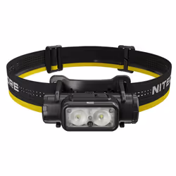 Nitecore NU50, Lampe frontale, Noir, Jaune, Aluminium, Polycarbonate (PC), Boutons, 2 m, 2 m