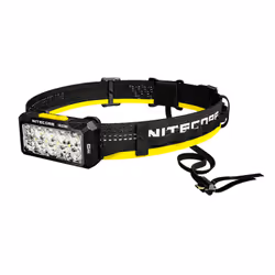 Nitecore HU2000, Lampe frontale, Noir, Jaune, Aluminium, Polycarbonate (PC), Boutons, 2 m, 1 m