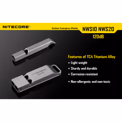 Nitecore NWS10 sifflet d’urgence