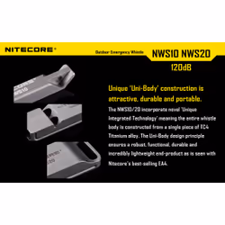 Nitecore NWS10 sifflet d'urgence - Vue supplémentaire 7