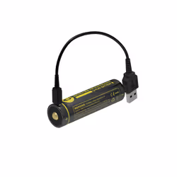 Nitecore NL1826R, Batterie rechargeable, Lithium-Ion (Li-Ion), 3,6 V, 1 pièce(s), 2600 mAh, Noir