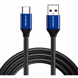 Nitecore UAC20, 1 m, USB C, USB A, USB 2.0, 0,48 Gbit/s, Noir, Bleu