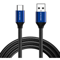 Nitecore UAC20 câble USB USB 2.0 1 m USB C USB A Noir, Bleu