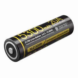 Nitecore NL2153HPI, Batterie rechargeable, Lithium-Ion (Li-Ion), 3,6 V, 1 pièce(s), 5300 mAh, 19,08 Wh
