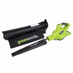 Greenworks GD40BV souffleur de feuilles sans fil 185,08 km/h Noir, Vert 40 V