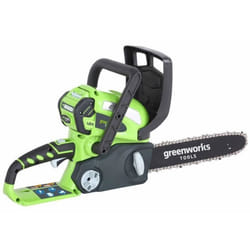 Tronçonneuse sur batterie - GREENWORKS - G40CS30 - 30 cm - Système dhuilage automatique - Chaîne Oregon