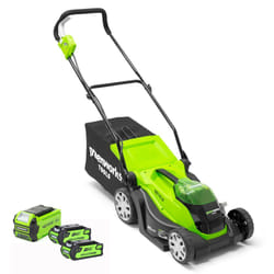Tondeuse à gazon Greenworks G40LM35K2x; 40 V; 2x2,0 Ah accu.