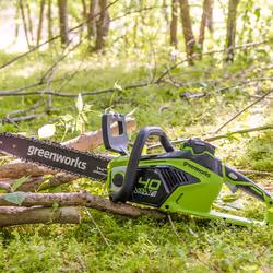 Greenworks GD40CS15 Noir, Vert
