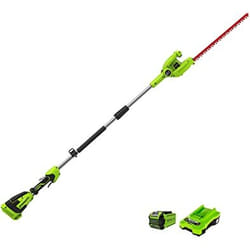 Taille-haie télescopique Greenworks G40PHAK2; 40 V; 1x2,0 Ah; 51 cm longueur; sans fil
