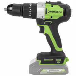 Greenworks 3704107, Tournevis électrique, Poignée de pistolet, Noir, Vert, Sans brosse, Attache de ceinture, 60 N·m