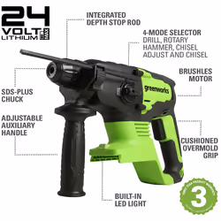 Greenworks 3803007 marteau rotatif Sans clé - Vue supplémentaire 5