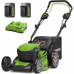 Tondeuse à gazon automotrice sans fil Greenworks GD24X2LM46SPK4x; 2x24 V; 2x4,0 Ah accu.