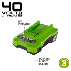 Greenworks 2932507, Chargeur de batterie, Greenworks, Vert, Secteur, 220 - 240 V, Lithium-Ion (Li-Ion)