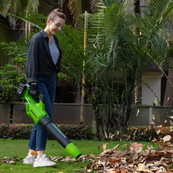 Souffleur de feuilles sans fil Greenworks GD24X2ABK2X; 48 V; 2x2,0 Ah accu. - Vue supplémentaire 4