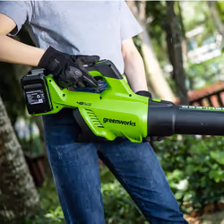 Souffleur de feuilles sans fil Greenworks GD24X2ABK2X; 48 V; 2x2,0 Ah accu. - Vue supplémentaire 7