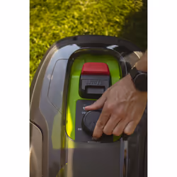 Greenworks 2513207 tondeuse à gazon Tondeuse à gazon robot Batterie Noir, Vert