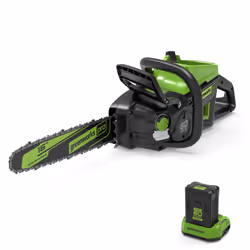 Greenworks GD60CS40, 40 cm, Sans brosse, 20 m/s, Noir, Vert, Batterie, 4 Ah