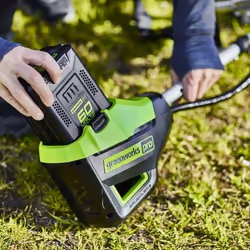 Greenworks GD60BCB 40 cm Batterie Noir, Vert, Argent - Vue supplémentaire 4