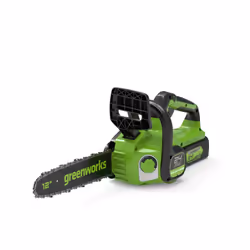Greenworks GD24CS30, 30 cm, 7,8 m/s, 76,2 / 8 mm (3 / 8"), Noir, Vert, Batterie, 24 V