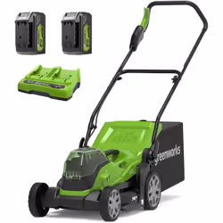 Tondeuse à gazon Greenworks G24X2LM36K4X; 48 V; 2x4,0 Ah accu.