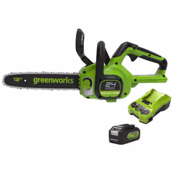 Tronçonneuse Greenworks GD24CS30K4; 24 V; 1x4,0 Ah; 30 cm bande - Vue supplémentaire 5