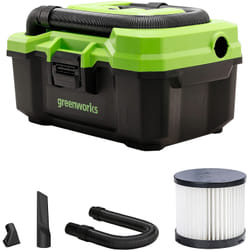 Nettoyeur sec-humide Greenworks G24WDV; 24 V (sans batterie et chargeur)