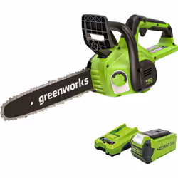 Tronçonneuse Greenworks G40CS30IIK2; 40 V; 1x2,0 Ah; 30 cm bande