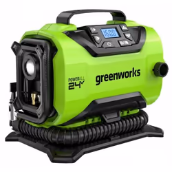 Compresseur d'air sans fil Greenworks G24IN; 24 V (sans batterie et chargeur)
